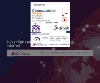 Jetwaybroadband.com(Best broadband and internet service provider in Ambernath) Screenshot