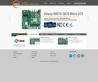 Jetwaycomputer.com(Jetway Corporation) Screenshot