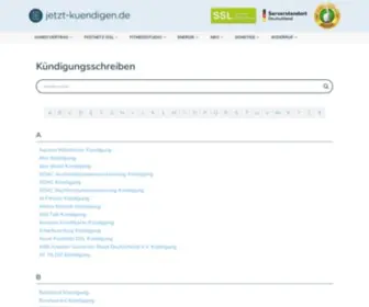 Jetzt-Kuendigen.de(Jetzt-kündigen.de) Screenshot
