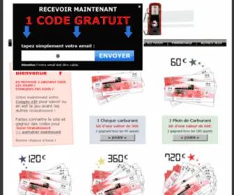 Jeu-Carburant.com(Gagner des cadeaux) Screenshot