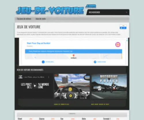 Jeu-DE-Voiture.com(JEUX DE VOITURE Gratuits) Screenshot