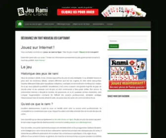 Jeu-Rami-EN-Ligne.com(Jeu du rami en ligne) Screenshot