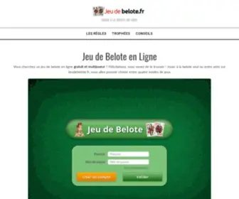 Jeudebelote.fr(Jouer) Screenshot