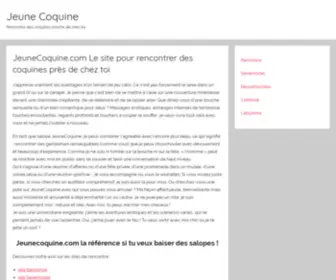Jeunecoquine.com(Jeune) Screenshot