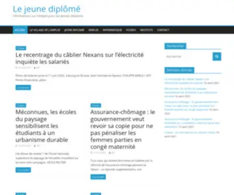 Jeunediplome.net(Le jeune diplômé) Screenshot