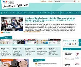 Jeunes.gouv.fr(D’accueil) Screenshot