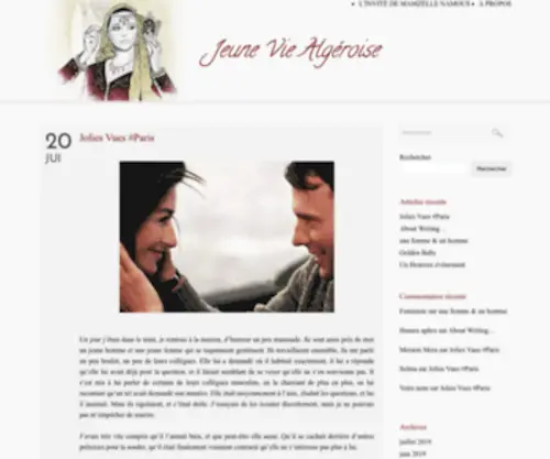 Jeuneviealgeroise.com(Jeune Vie Algeroise) Screenshot