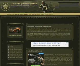 Jeux-DE-Guerre-Gratuit.fr(Jeux de guerre gratuit) Screenshot