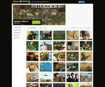 Jeux-DE-Guerre.biz(JEUX DE GUERRE gratuits) Screenshot