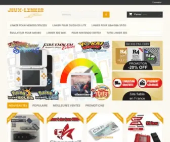 Jeux-Linker.com(Acheter linker 3DS carte R4 3DS avec livraison gratuite site distributeur officiel fiable en France) Screenshot