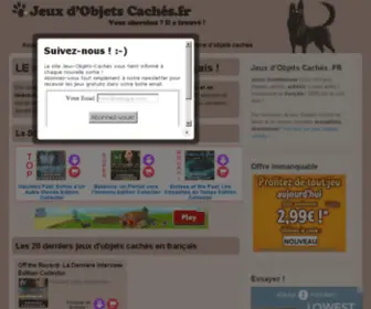 Jeux-Objets-Caches.fr(Jeux d'objets cachés france) Screenshot