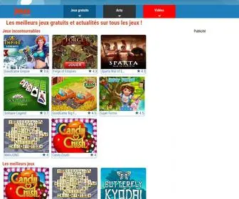 Jeux.com(Les meilleurs jeux gratuits et les nouveautés 2014 sont sur) Screenshot