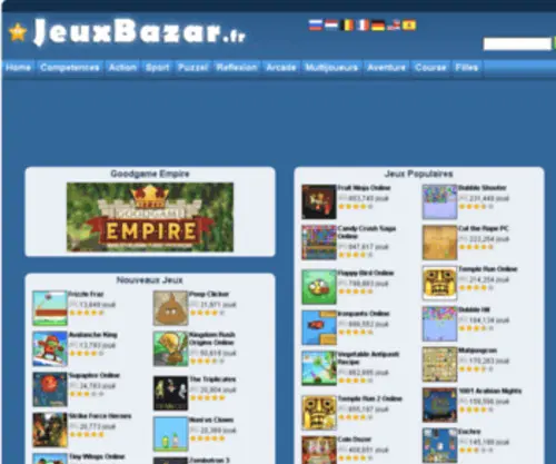 Jeuxbazar.fr(Jeux Gratuits) Screenshot