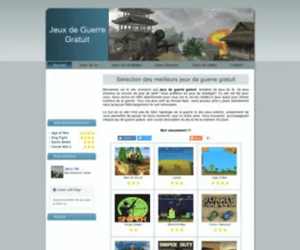 JeuxDeguerregratuit.net(Jeux de guerre gratuit) Screenshot