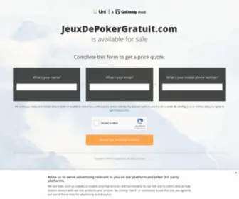 JeuxDepokergratuit.com Screenshot