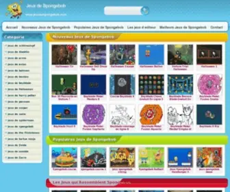 JeuxDespongebob.com(Jeux de spongebob) Screenshot