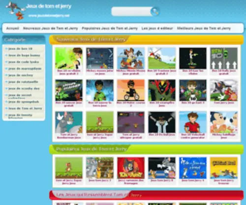 JeuxDetometjerry.net(Jeux de Tom et Jerry) Screenshot