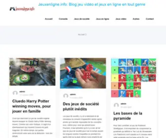 Jeuxenligne.info(Le blog des gamers) Screenshot