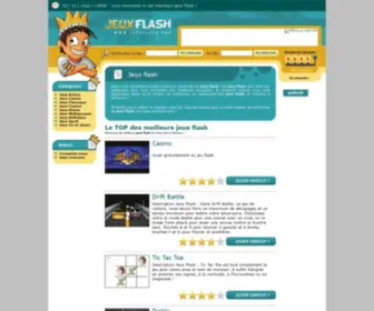 Jeuxflash.org(Jeux flash : les meilleurs jeux flash pour se détendre) Screenshot