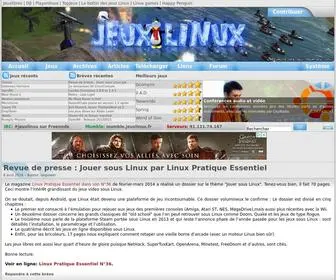 Jeuxlinux.fr(Actualités) Screenshot