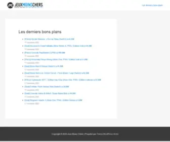 Jeuxmoinschers.com(Jeux Moins Chers) Screenshot