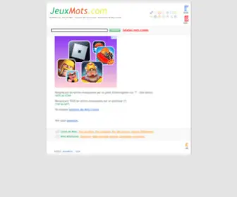 Jeuxmots.com(Jeux) Screenshot