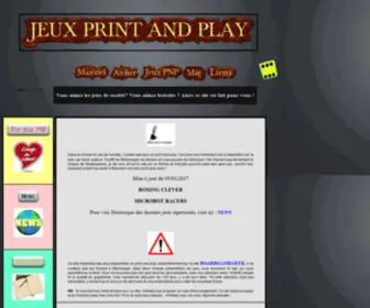 Jeuxprintandplay.fr(Jeux) Screenshot