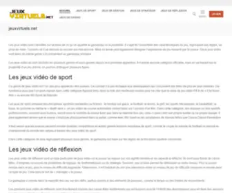 Jeuxvirtuels.net(Tous vos jeux virtuels dans un seul site internet) Screenshot