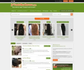 Jevendsmescheveux.com(Vendre ses cheveux) Screenshot