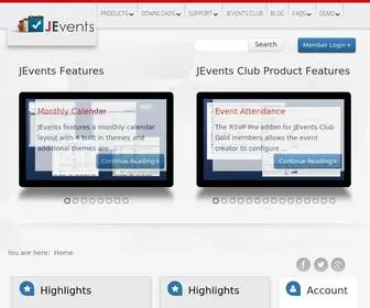 Jevents.net(One of the Best Events & Calendar Management Extensions for Joomla) Screenshot