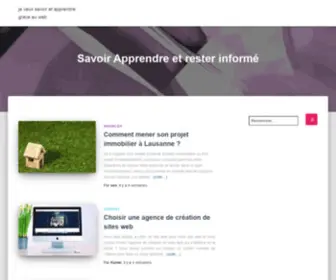 Jeveuxsavoir.ovh(Je veux savoir et apprendre grace au web) Screenshot