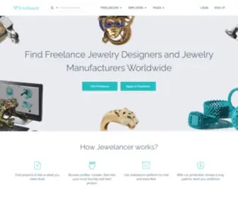 Jewelancer.com(Find Freelance Jewelry Designers and Jewelry Manufacturers Worldwide) Screenshot
