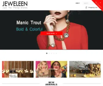 Jeweleen.com(Jeweleen-Dazzling Fashion Jewelry) Screenshot