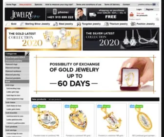 Jewellery-Eshop.eu(Stainless Steel Jewelry Online Store) Screenshot