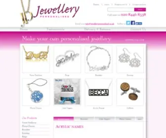 Jewellerypersonalised.co.uk(Diamond and Gold Jewellery) Screenshot