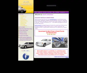 Jewellimo.com(Limousine Services in South Florida) Screenshot