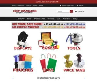 Jewelrydisplaysandboxes.com(Shop for Jewelry Displays and Boxes) Screenshot