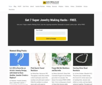 Jewelrymakingjournal.com(Free jewelry tutorials) Screenshot