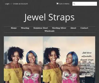 Jewelstraps.com(Jewel Straps are jewelry bra straps for strapless bras) Screenshot