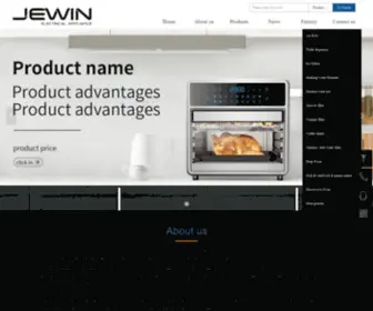 Jewintech.com(Home-Ningbo Jewin Electrical Appliances Co.,Ltd) Screenshot