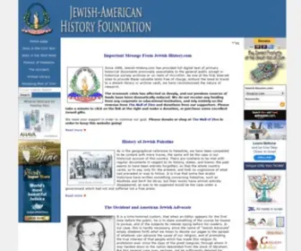 Jewish-History.com(Jewish-American History on the Web) Screenshot