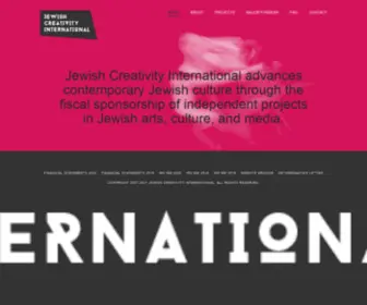 Jewishcreativity.org(Jewish Creativity International) Screenshot