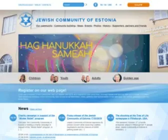 Jewish.ee(Eesti Juudi Kogukond) Screenshot