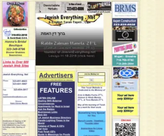 Jewisheverything.net(English Torah Tapes & CD's) Screenshot