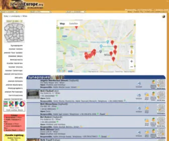 Jewishmilan.com(Jewish and Kosher Milan) Screenshot