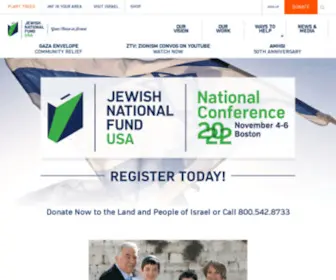 Jewishnationalfund.com(Donate to Israel) Screenshot