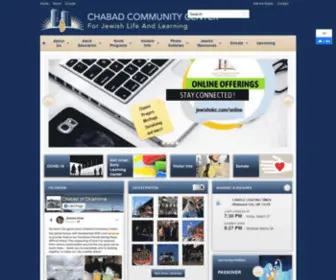 Jewishokc.com(Chabad community center for jewish life and learning) Screenshot