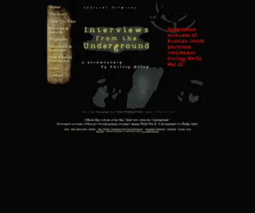 Jewishpartisans.net(Inteviews from the Underground) Screenshot
