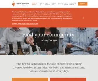 Jewishphilly.org(Jewish Federation of Greater Philadelphia) Screenshot