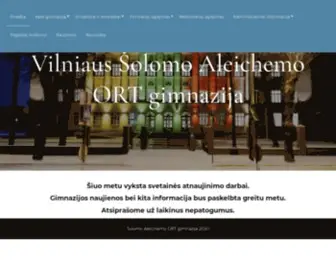 Jewishschool.lt(Olomo Aleichemo ORT gimnazija) Screenshot